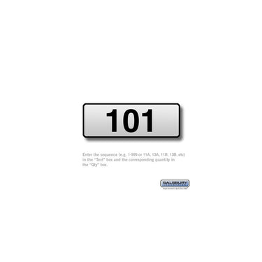 Custom Engraved Self Adhesive Placard - for Vertical Mailbox Door